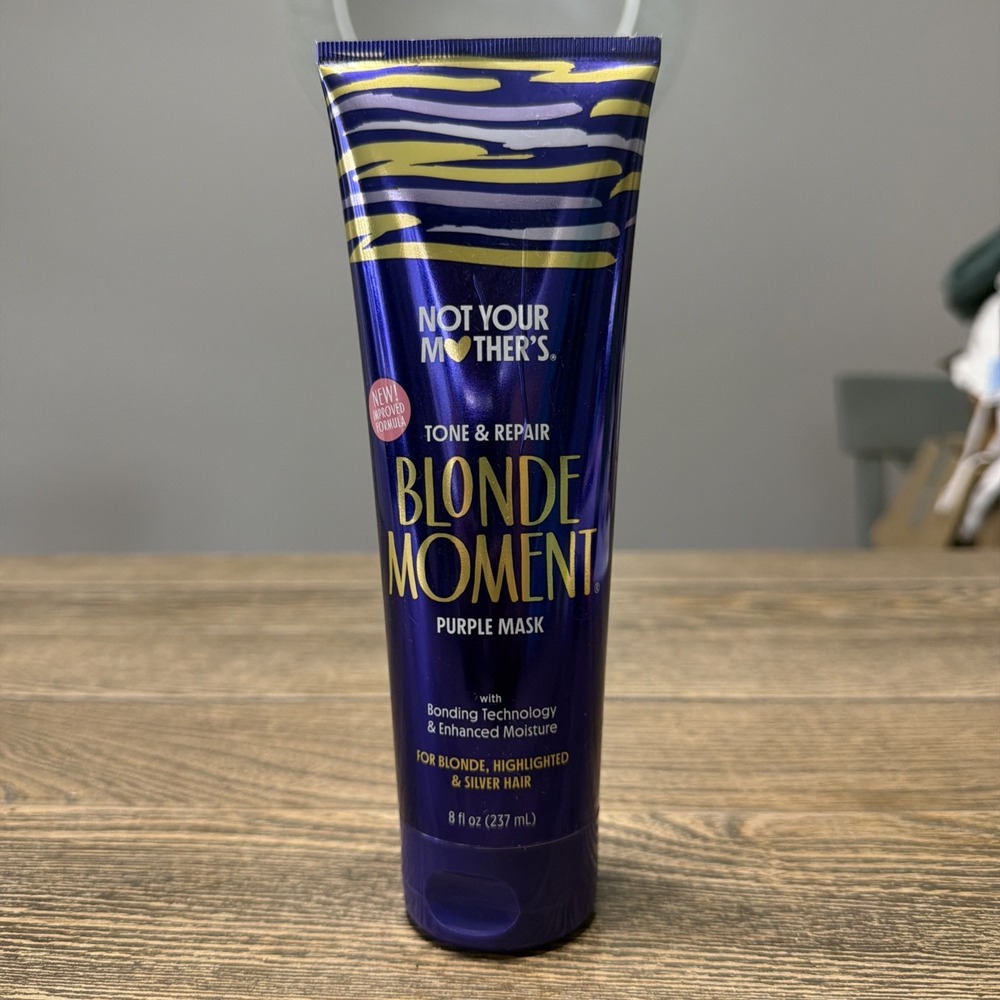 NOT YOUR MOTHER'S PURPLE HAIR MASK TREATMENT 8 FL OZ TONE REPAIR FOR BLONDE